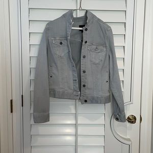 liverpool los angeles grayish blue jean jacket size small